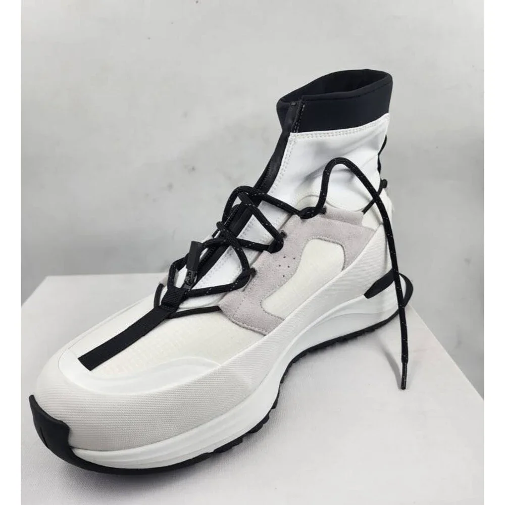 Canada Goose Glacier Trail Leather High-Top Sneakers Men's 11.5 White/Black